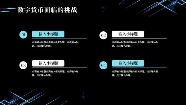 数字货币现状及发展方向通用PPT模板