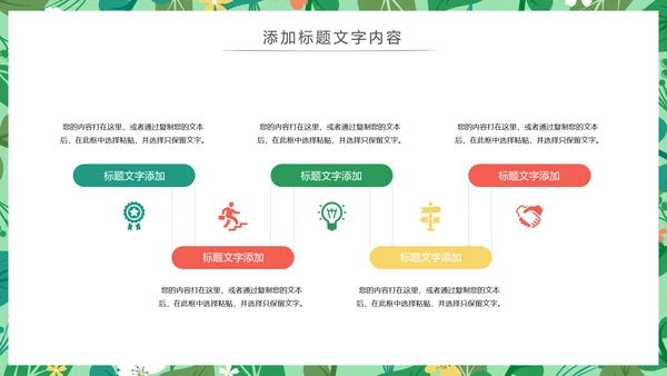 唯美清新主题述职报告PPT模板