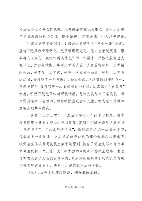 学校党支部自检自查报告.docx