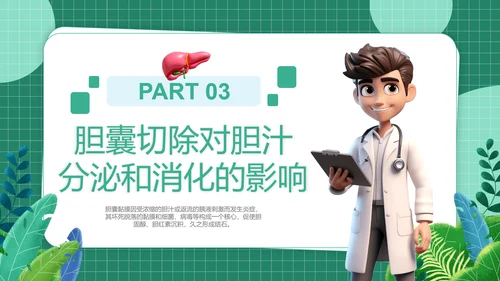 胆囊结石健康管理PPT模板