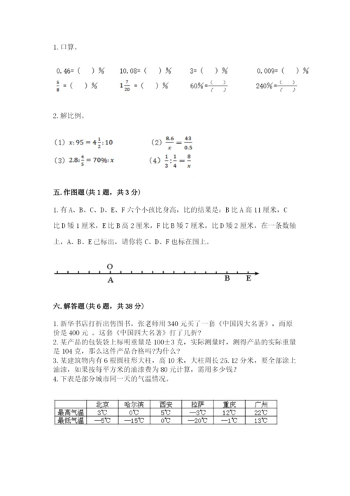 人教版六年级下册数学期末测试卷含答案解析.docx