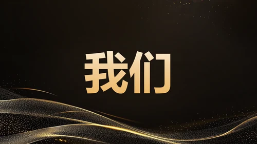 黑色黑金风年会开场快闪 PPT模板