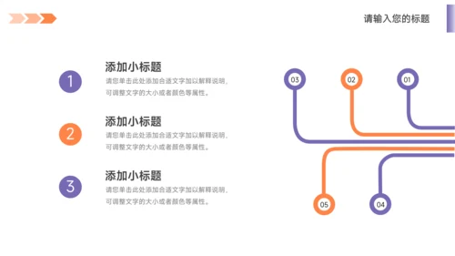 紫橙双色品牌形象介绍PPT模板