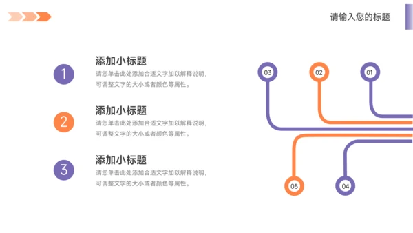 紫橙双色品牌形象介绍PPT模板