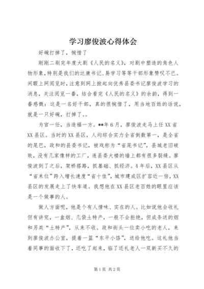 学习廖俊波心得体会 (2).docx