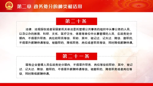 公职人员处分法通用PPT模板