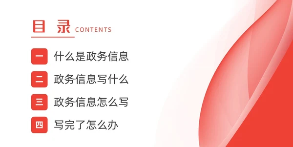 红色简约风大气政务服务培训动态PPT
