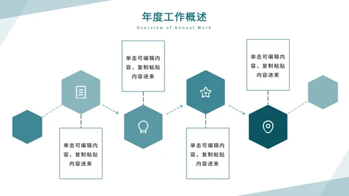 蓝绿简约商务大楼仰拍PPT模板