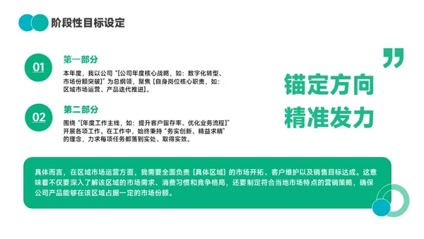绿色简约通用工作汇报PPT模板