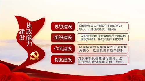 红色党建党支部党员主题党日微党课动态PPT