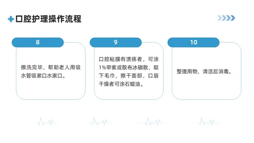 蓝色商务简约口腔护理培训PPT模板牙齿