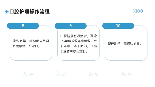 蓝色商务简约口腔护理培训PPT模板牙齿