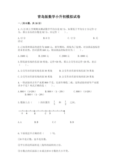 青岛版数学小升初模拟试卷（易错题）.docx