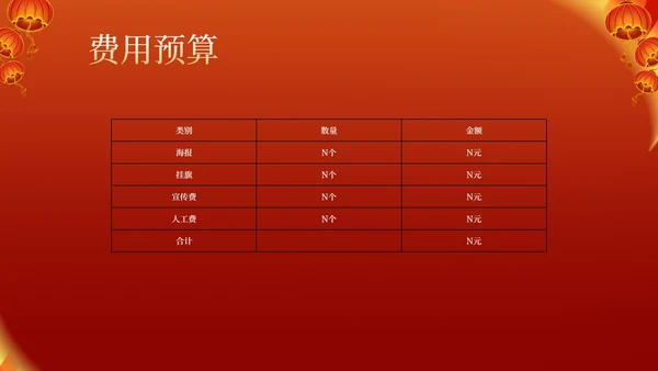 红色中国风喜庆元旦节日促销方案PPT模板