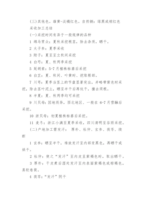 执业中药师-中药鉴定部分重要考点总结_1.docx