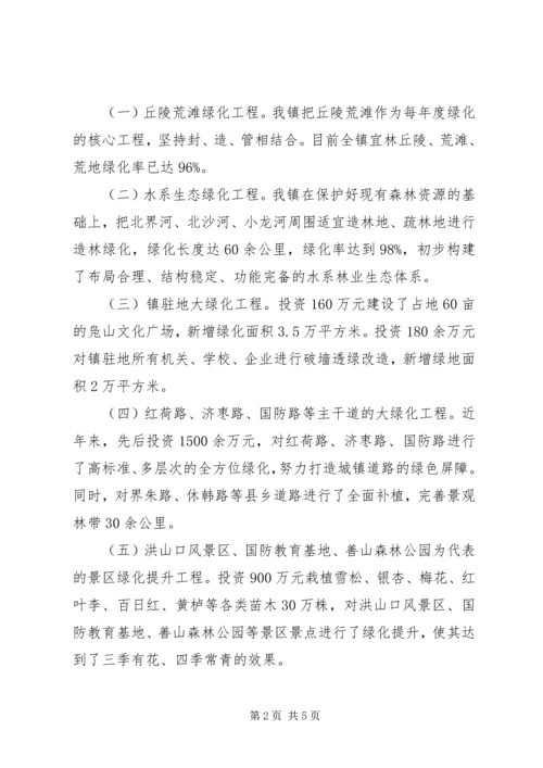 乡镇绿化成果汇报材料.docx