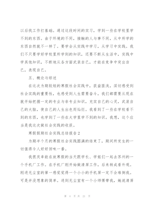 寒假假期社会实践总结报告.docx