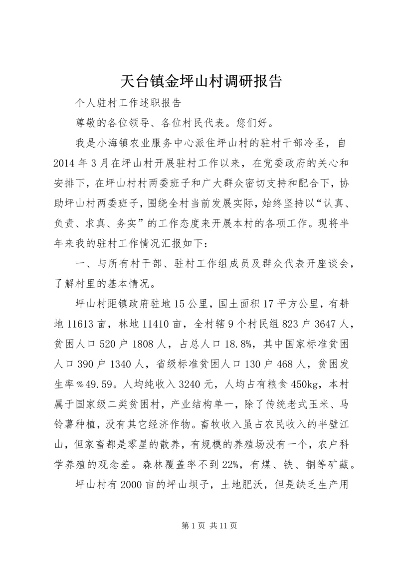 天台镇金坪山村调研报告 (5).docx
