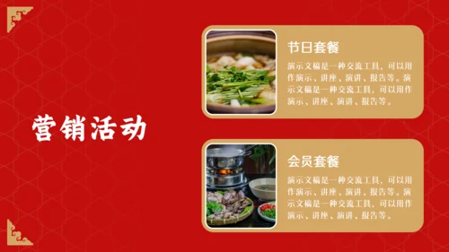 火锅店全年营销活动通用PPT模板