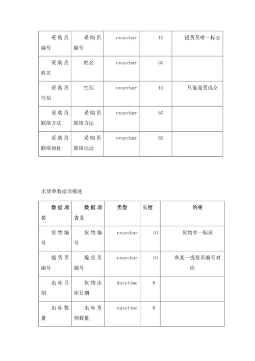 仓库综合管理系统的数据库设计.docx