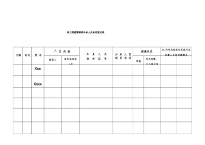 幼儿园疫情期间外来人员登记表-官方版.docx