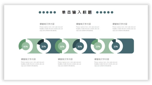 绿色小清新工作汇报通用PPT模板