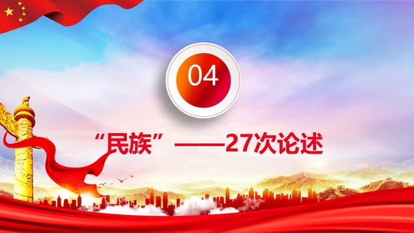 聚焦全国两会到团组高频词PPT模板