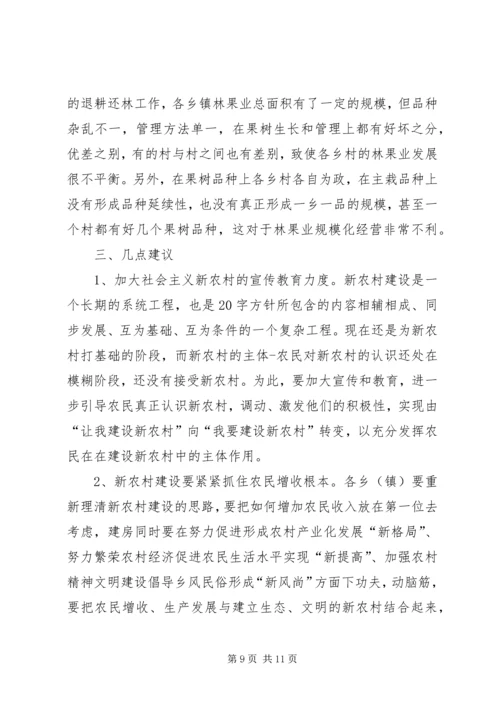 县政协视察组关于我县当前农村工作情况的视察报告.docx