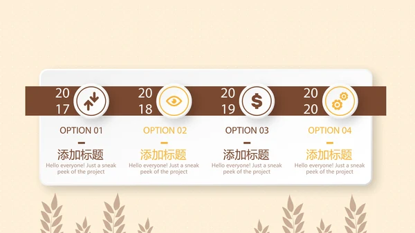 橙色面包店蛋糕动态PPT