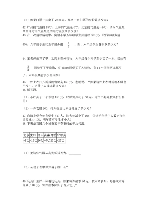 小升初数学应用题50道精品（易错题）.docx