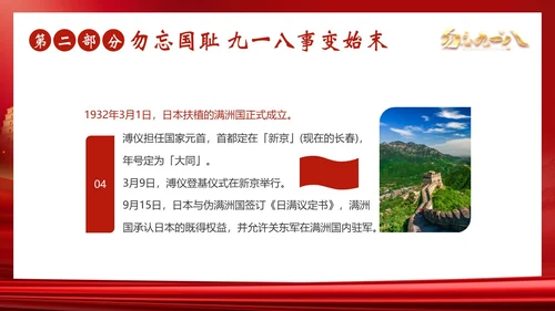 九一八事变勿忘九一八勿忘国耻918PPT课件