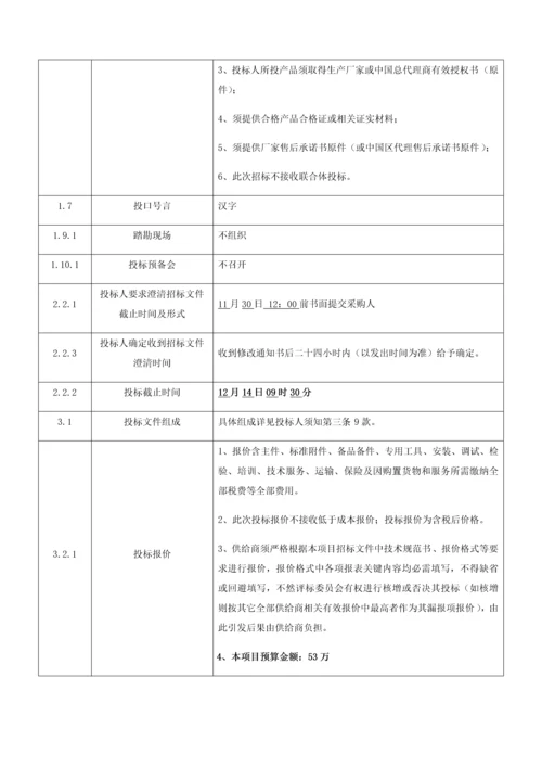 省饲料质量检验所实验设备采购项目招标文件模板.docx