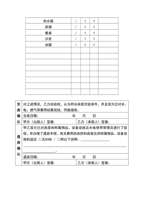 个人房屋租赁协议合同范文word模板