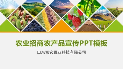 水果蔬菜农业招商农产品宣传通用PPT模板