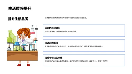 艺术融入生活教学PPT模板