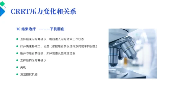 蓝色简约风crrt报警及处理培训课件护理医疗
