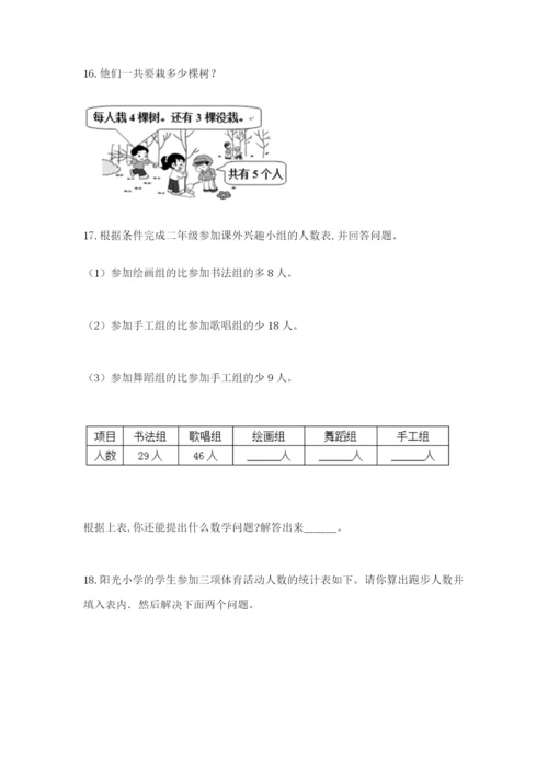 小学二年级数学应用题大全含答案【黄金题型】.docx
