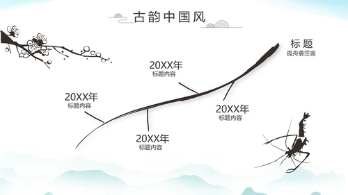 大气中国风党风廉政文化工作总结PPT