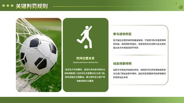 绿色竞技体育足球基础知识科普PPT模板
