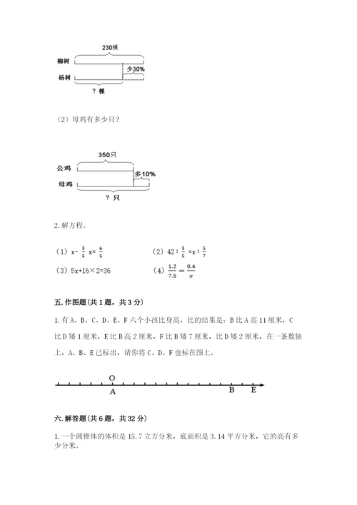 师宗县六年级下册数学期末测试卷精选.docx