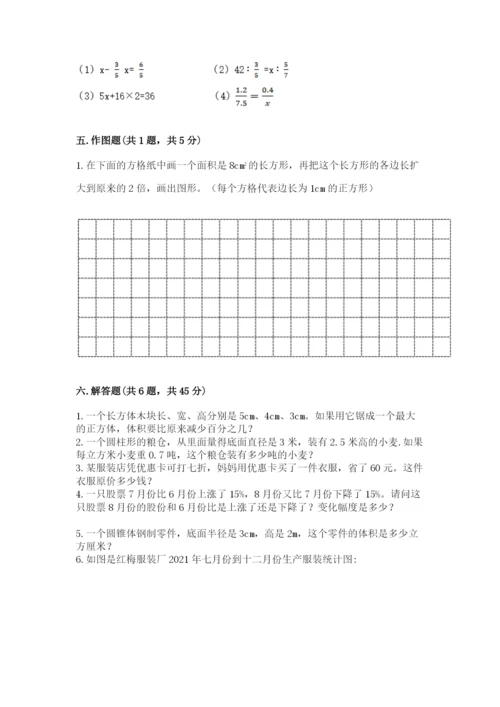 北师大版小学数学六年级下册期末检测试题【各地真题】.docx