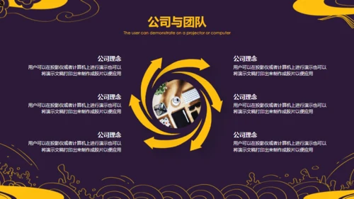 中国风中式设计云纹通用PPT模板