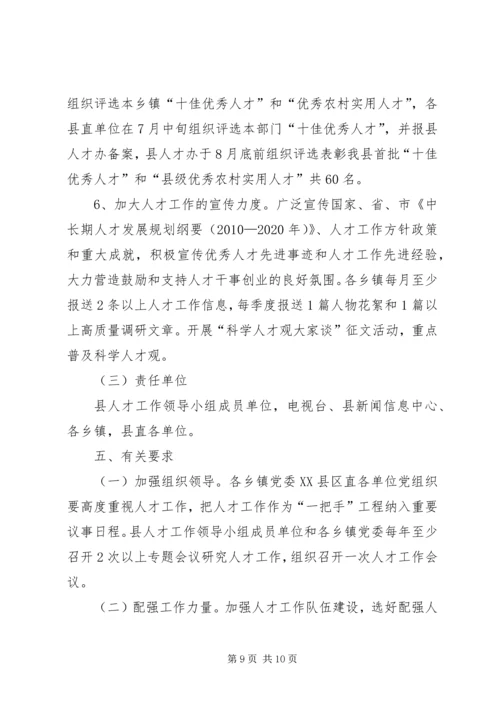 人才工作推进计划.docx