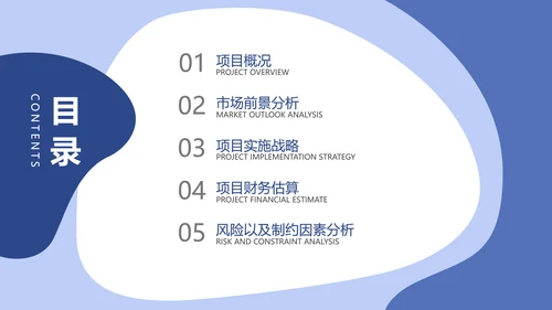 蓝色简约大学生创业计划书PPT模板