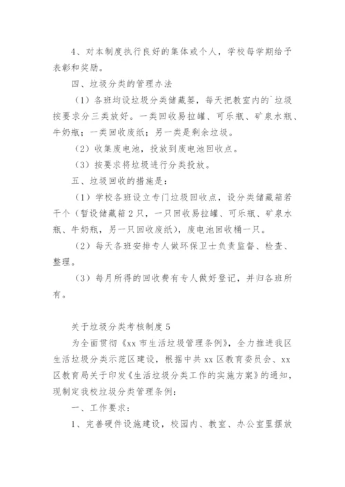 关于垃圾分类考核制度.docx