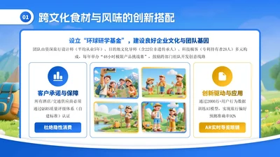 蓝色卡通探索世界发现美好PPT模板