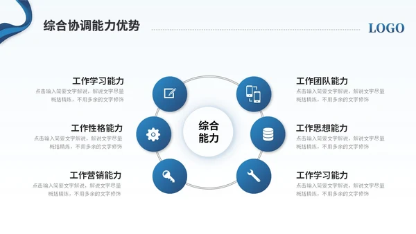 简约商务励志风部门主管竞聘岗位竞聘简历自我介绍ppt模板