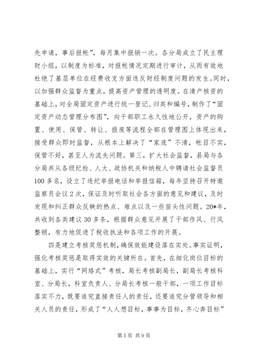 国税局机关效能监察调研报告.docx