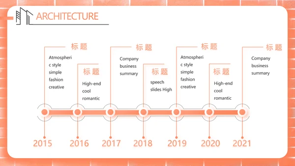 红砖风格室内设计装饰方案策划书工作总结汇报PPT动态模板