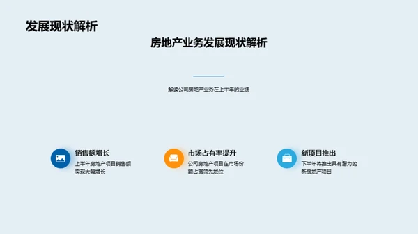 房产业务半年回顾与展望